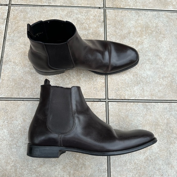 Prada Brown Chelsea Boots - Picture 7 of 12